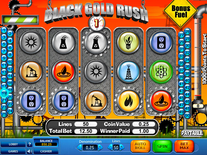 Machine a sous black gold rusk